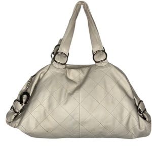 Betsey Johnson Cream Quilted Hobo‎ Purse